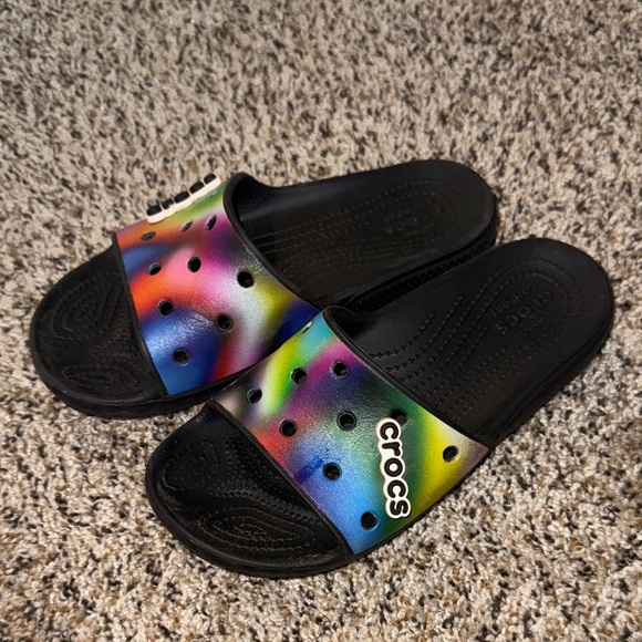 CROCS  Multicolor Slide Sandals - Picture 1 of 1